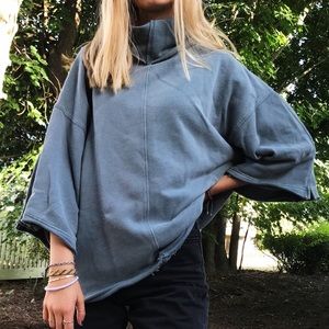 Oversized Free People Turtleneck Pullover